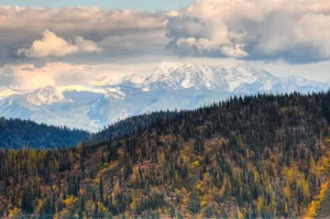 West end of the Cabinet Mountain Wilderness as autumn turns to winter.