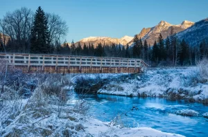 The Bull River and the edge of the Cabinet Mountain Range.