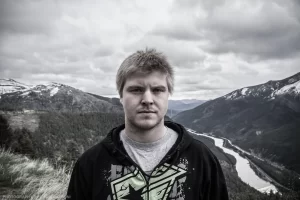 Portrait of Levi on the above the Kootenai River.