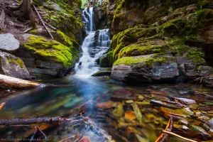 Little North Fork Falls in the Kootenai National Forest