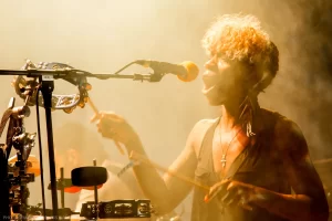 Kim Dawson / Pimps of Joytime performing at Northwest String Summit.