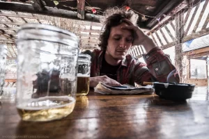 Promotional shot for Missoula hip-hop artist "Traff The Wiz".