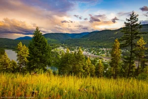 Troy, Montana after a summer storm.