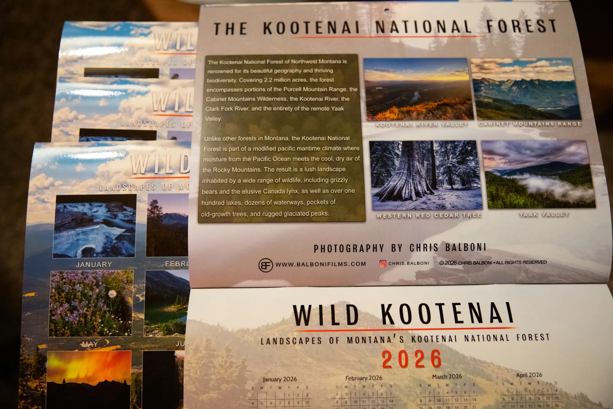 Wild Kootenai 2026 Calendar - Landscapes of Montana's Kootenai National Forest - Image 4